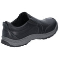Hush Puppies Jasper Leder Herren Schwarze Mokassins