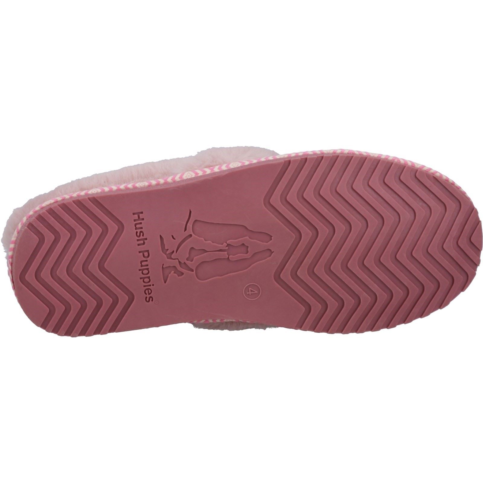 Hush Puppies Ariel Wildleder Damen Blush Hausschuhe
