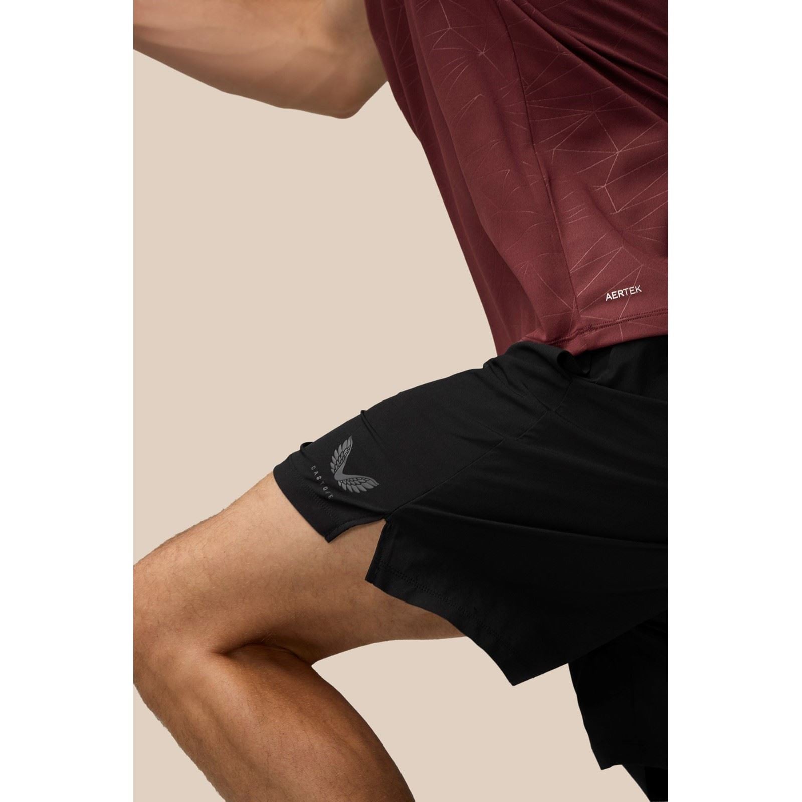 Castore Adapt Training T-Shirt Polyester Herren Lila Activewear T-Shirts