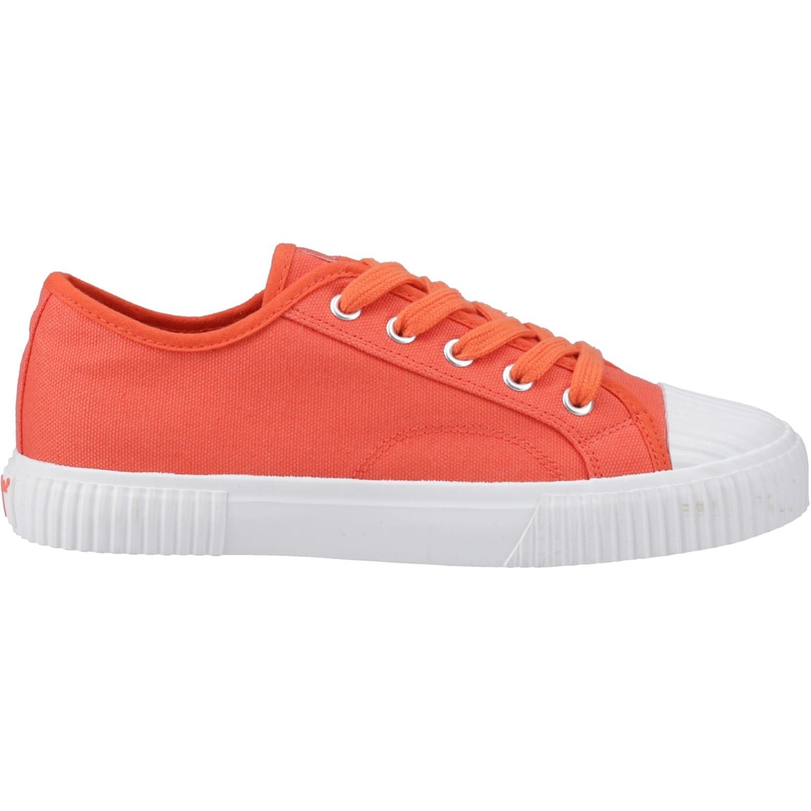 Hush Puppies Freya Canvas Damen Sneaker In Orange Aus Stoff