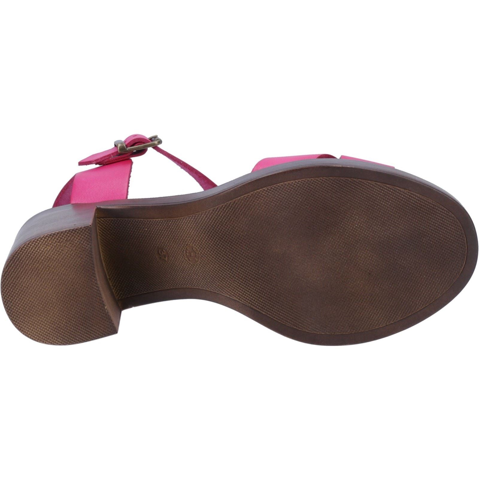 Hush Puppies Georgia Damen Sandalen Aus Rosa Leder