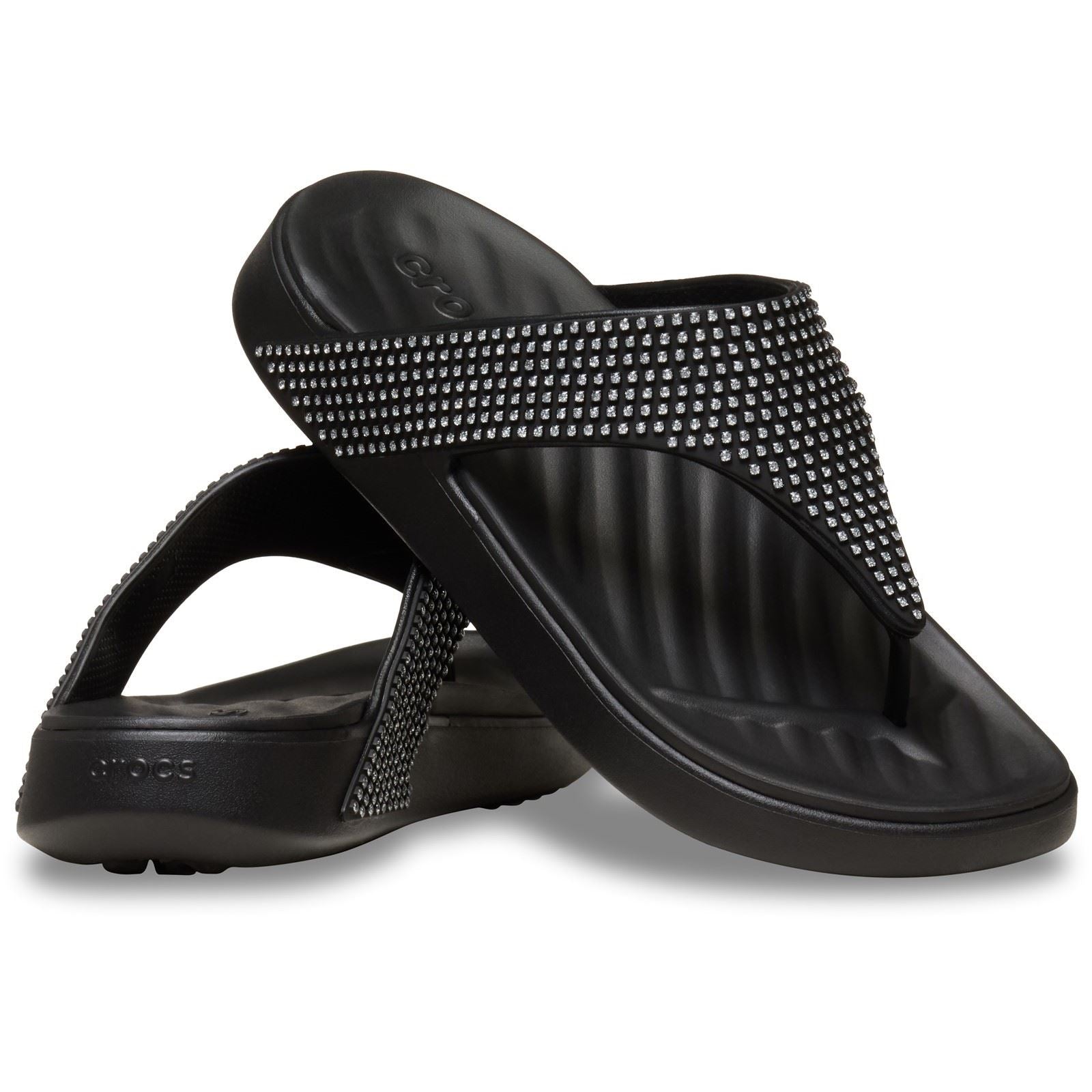 Crocs Getaway Triangle Eva Damen Schwarze Sandalen