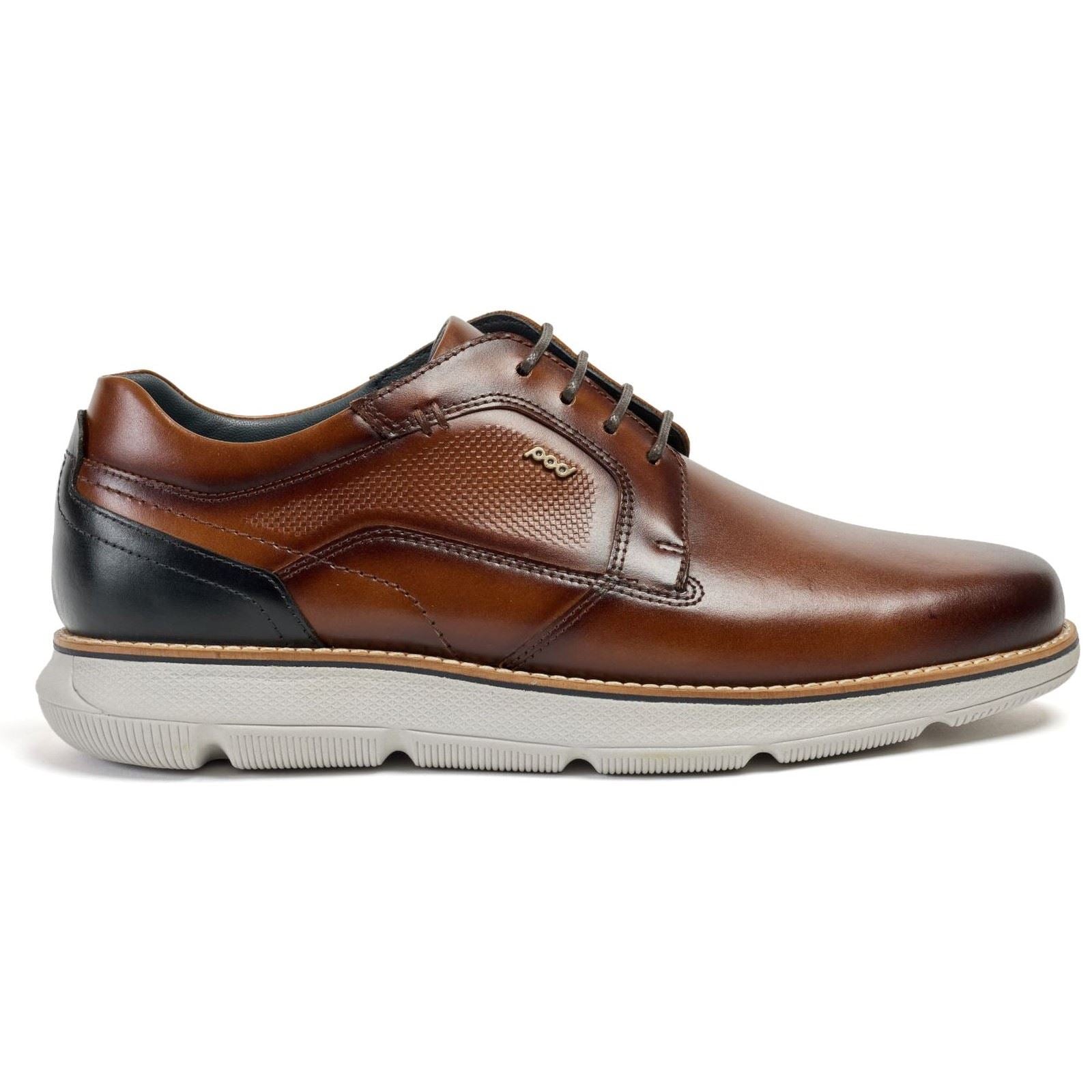Pod Finch Herrenschuhe Aus Leder In Cognac Mit Schnürung