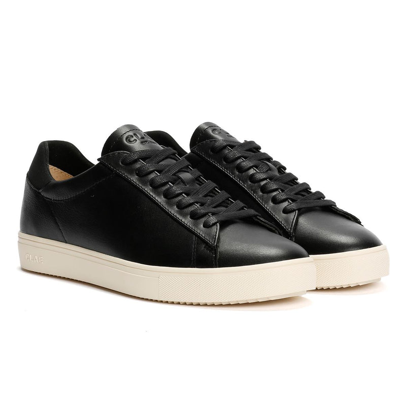 Clae Bradley Herren Schwarz Leder Sneakers