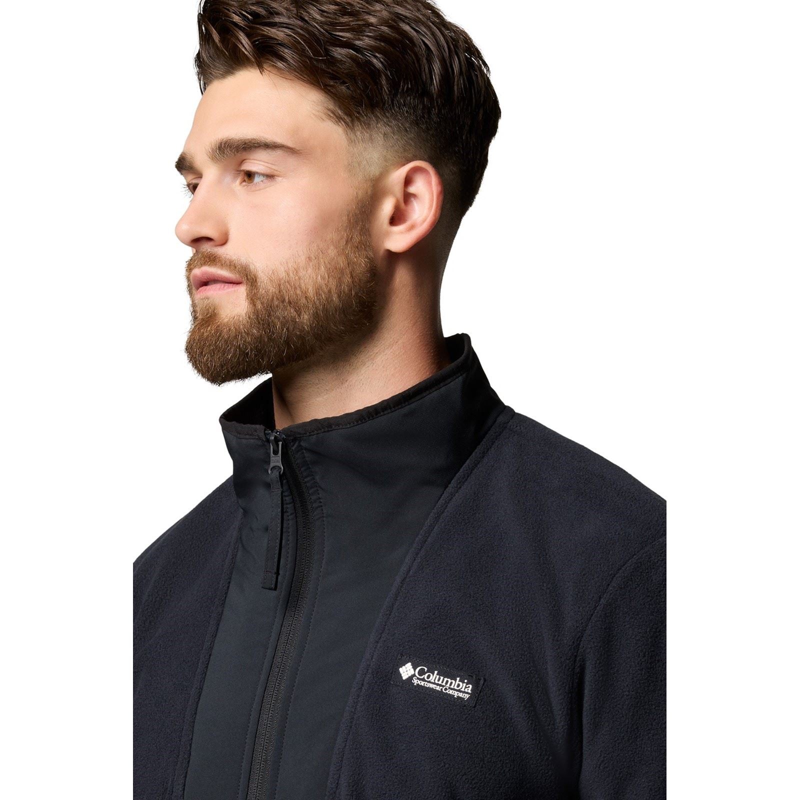 Columbia Sequoia Grove Half Zip Fleece Polyester Herren Schwarze Zip-Kragen-Pullover