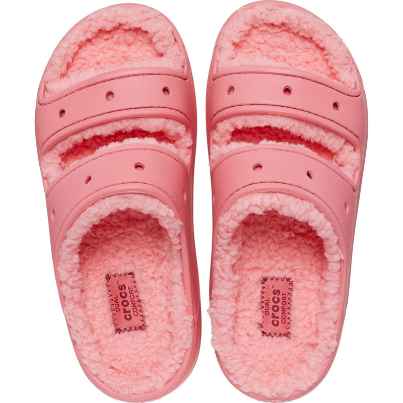 Crocs Classic Cozzzy Damen Sandalen Aus Thermoplastischem Material In Heißem Rosa