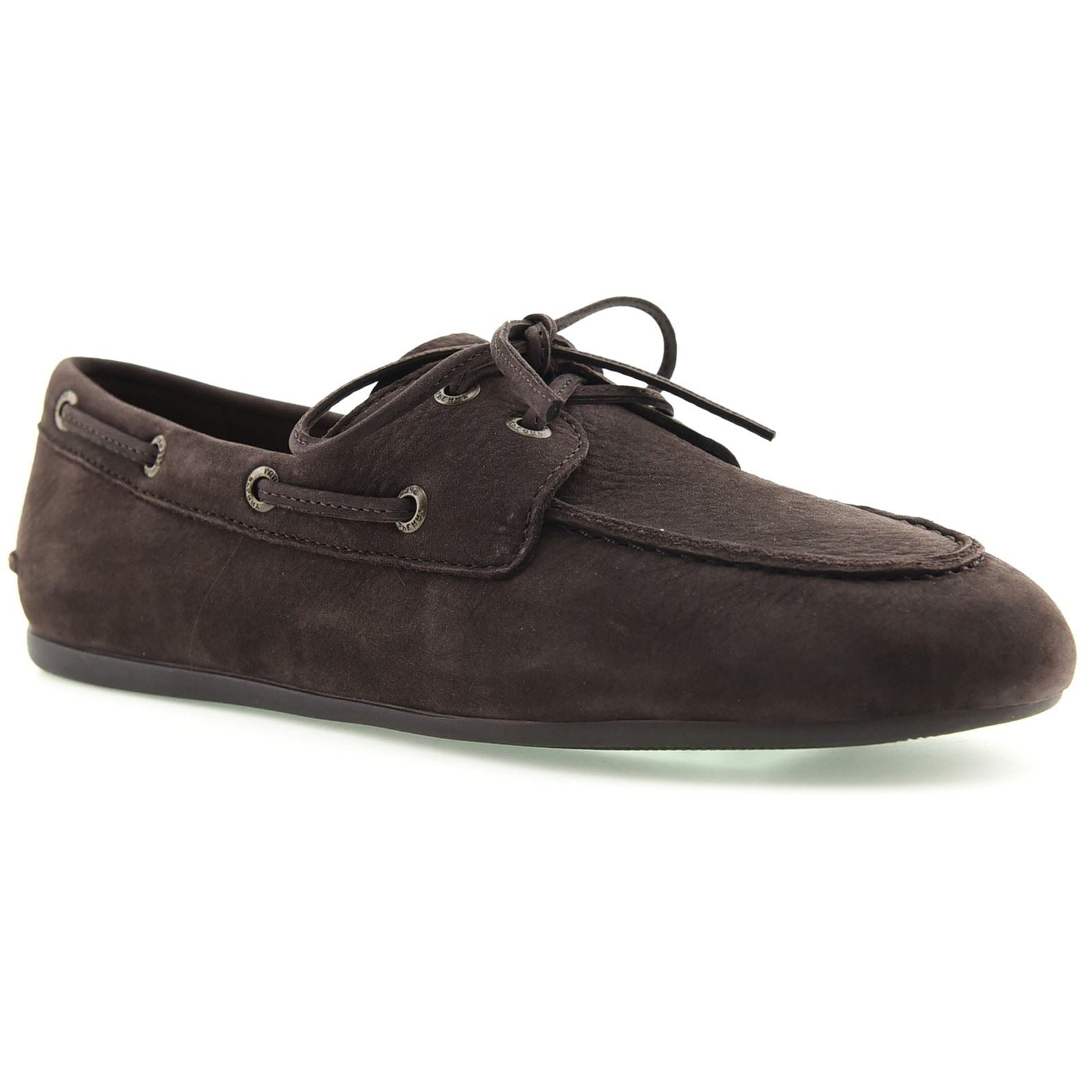 Sperry Slim Boat Leder Damen Dunkelbraune Bootsschuhe