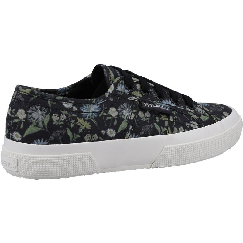 Superga 2750 Floral Print Dunkelgraue/Dunkelgraue Damensneaker Mit Blumenmuster
