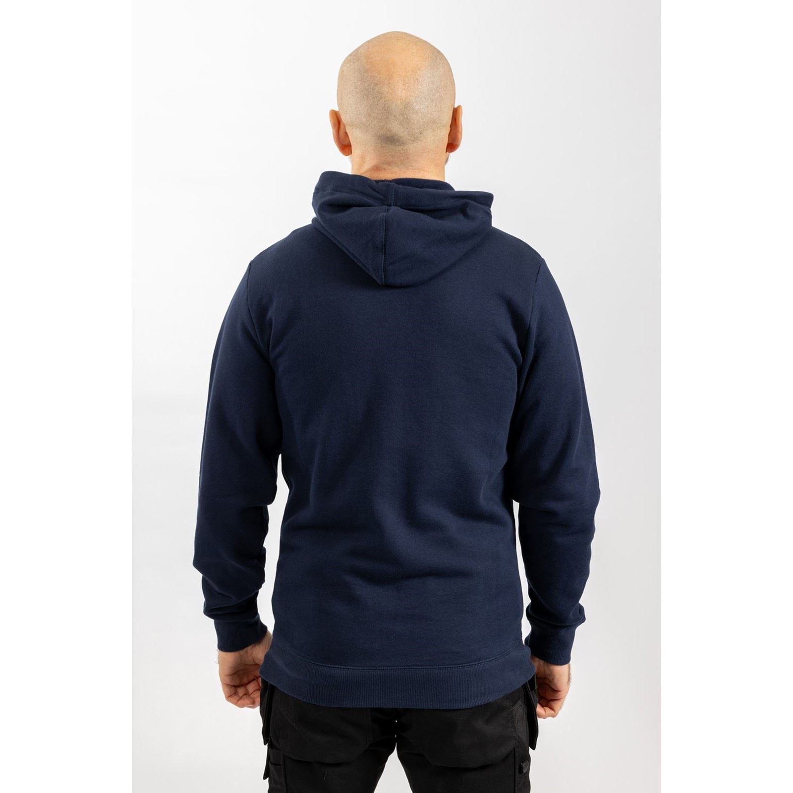 Helly Hansen Workwear Manchester Zip Baumwoll Herrenblauer Kapuzensweatshirt