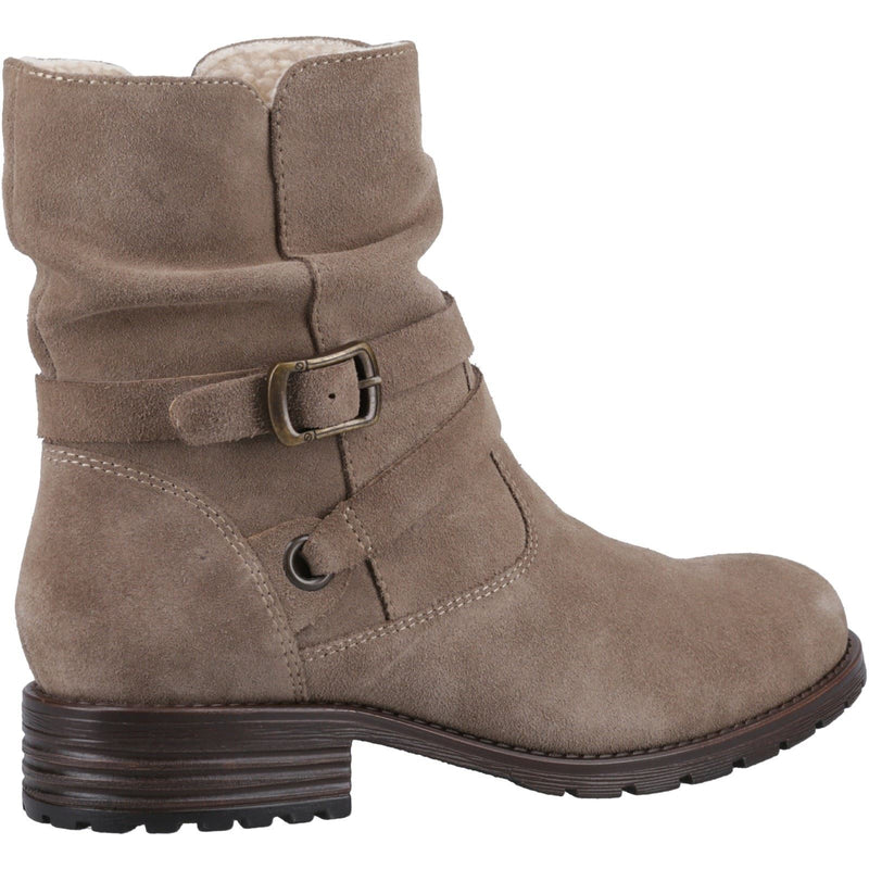 Hush Puppies Piper Leder Damen Taupe Stiefel