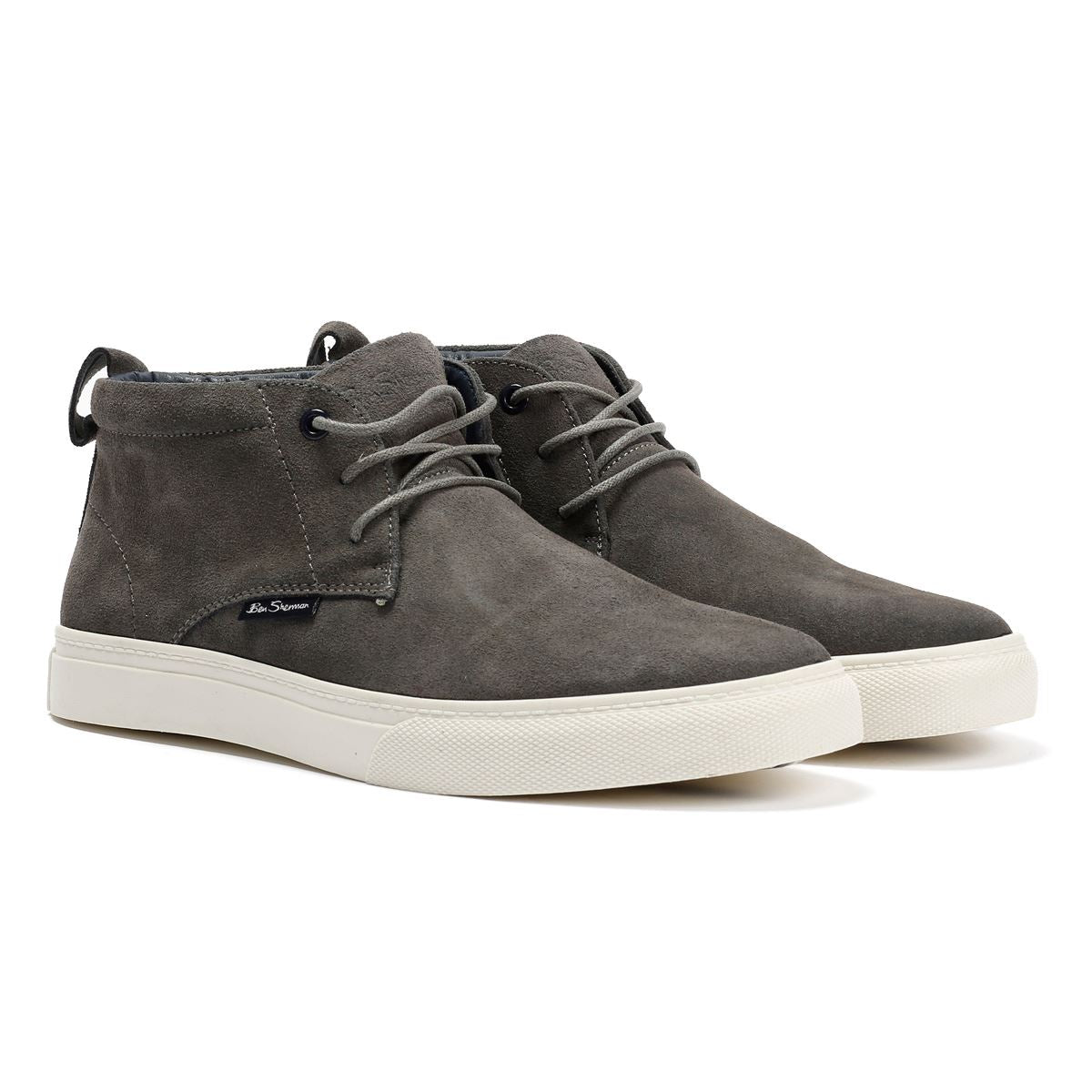 Ben Sherman Parkway Wildleder Herren Stiefel In Grau