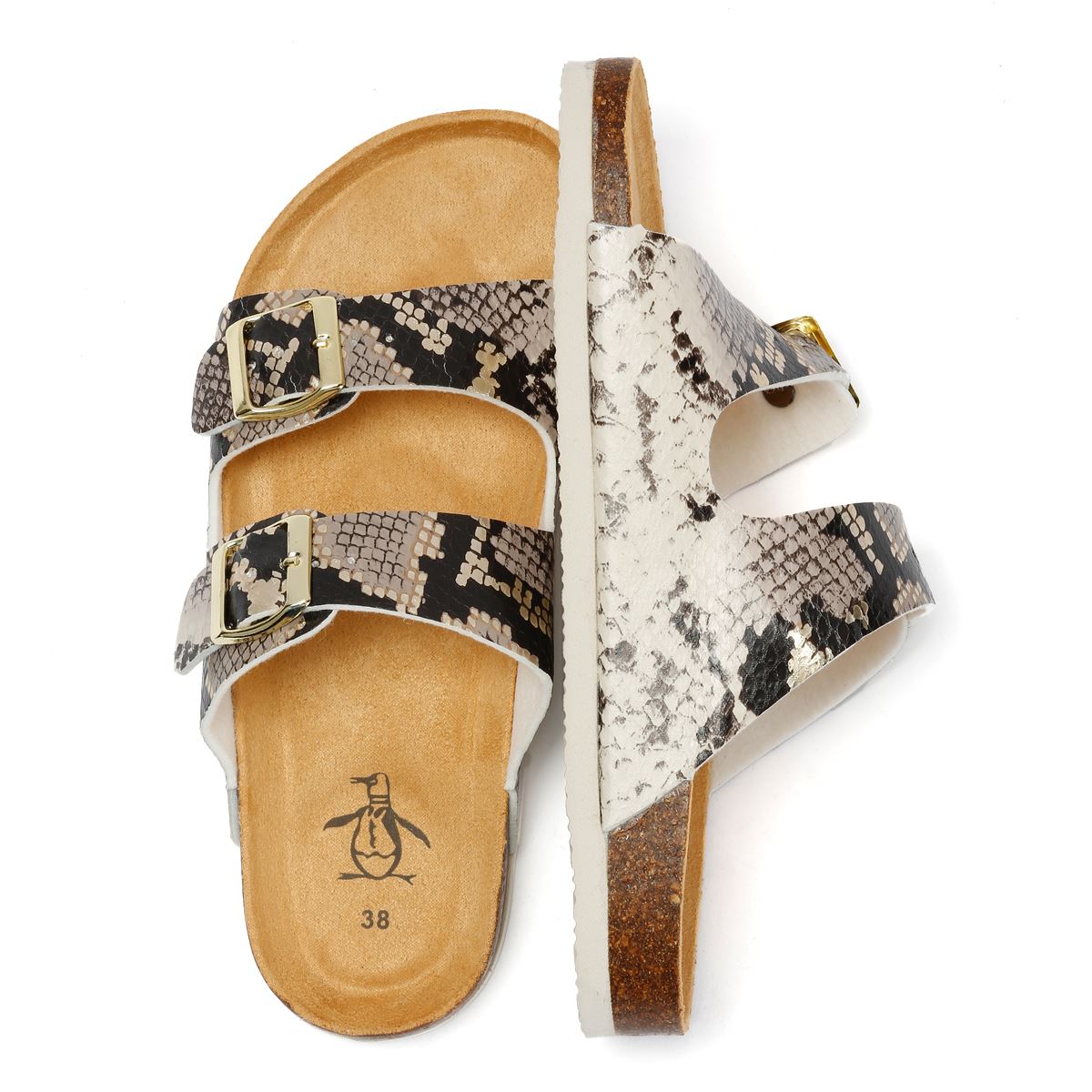 Penguin Port 2 Damen Graue Sandalen