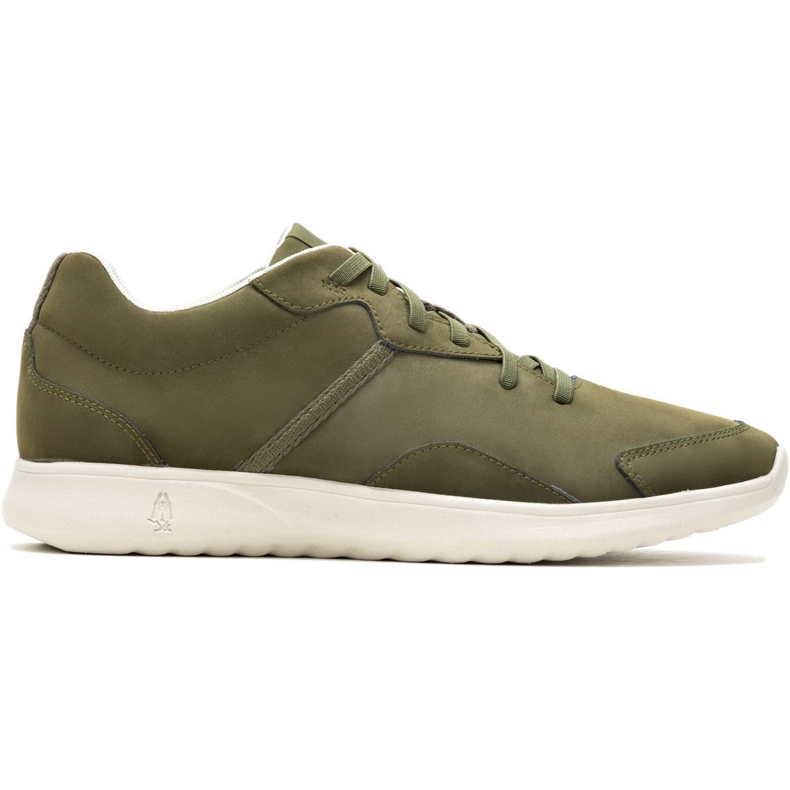 Hush Puppies The Good Leder Herren Olivgrüne Sneakers