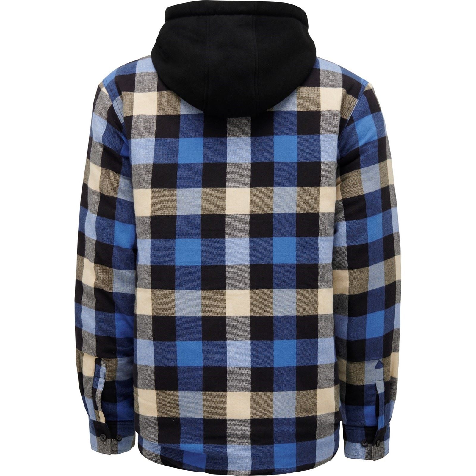 Hard Yakka Quilted Flannel Shacket Herren Blaues Hemd Jacket