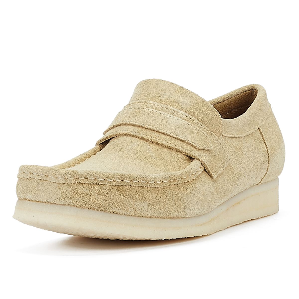 Clarks Originals Wallabee Herren-Lederslipper Aus Ahorn-Wildleder