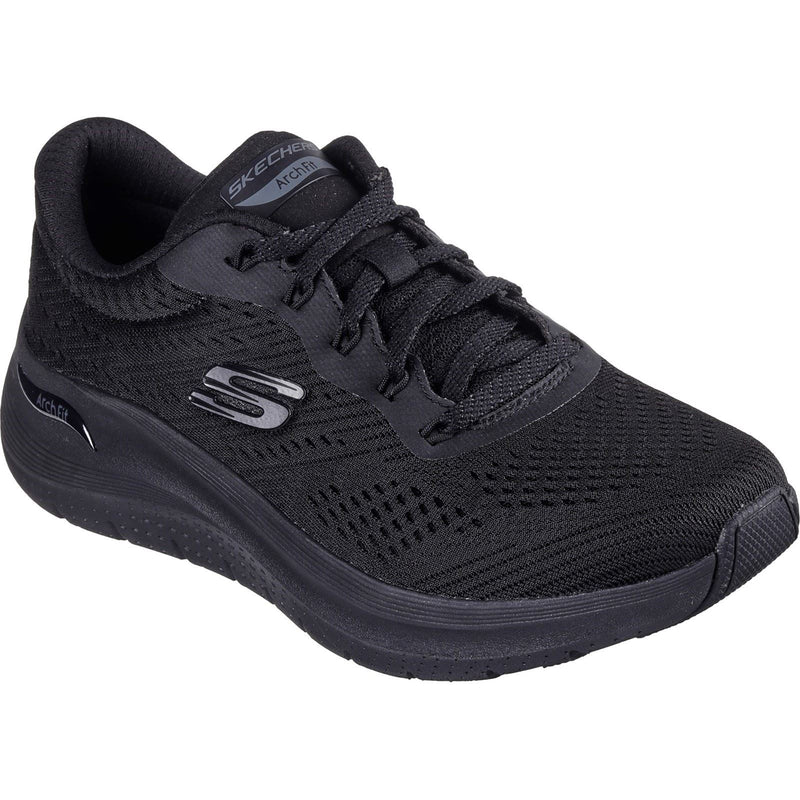 Skechers Arch Fit 2.0 - Big League Textile Damen-Sneaker In Schwarz