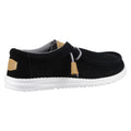 HEYDUDE Wally Craft Leder Herren Schwarze Bootsschuhe