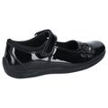 Hush Puppies Jessica Junior Patent Mädchenschuhe Aus Schwarzem Lackleder