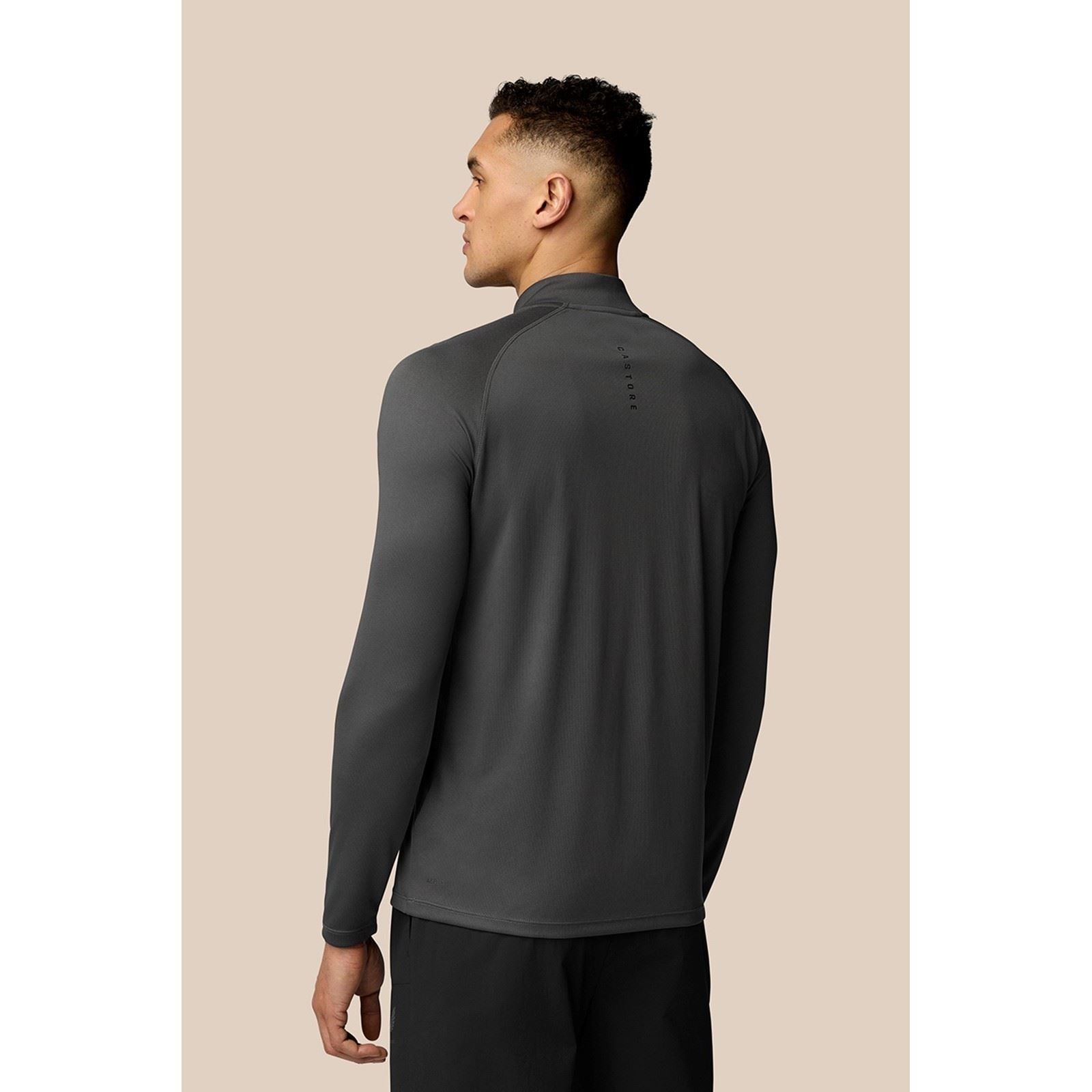 Castore Adapt Training 1/4 Zip Top Polyester Herren Graue Activewear T-Shirts