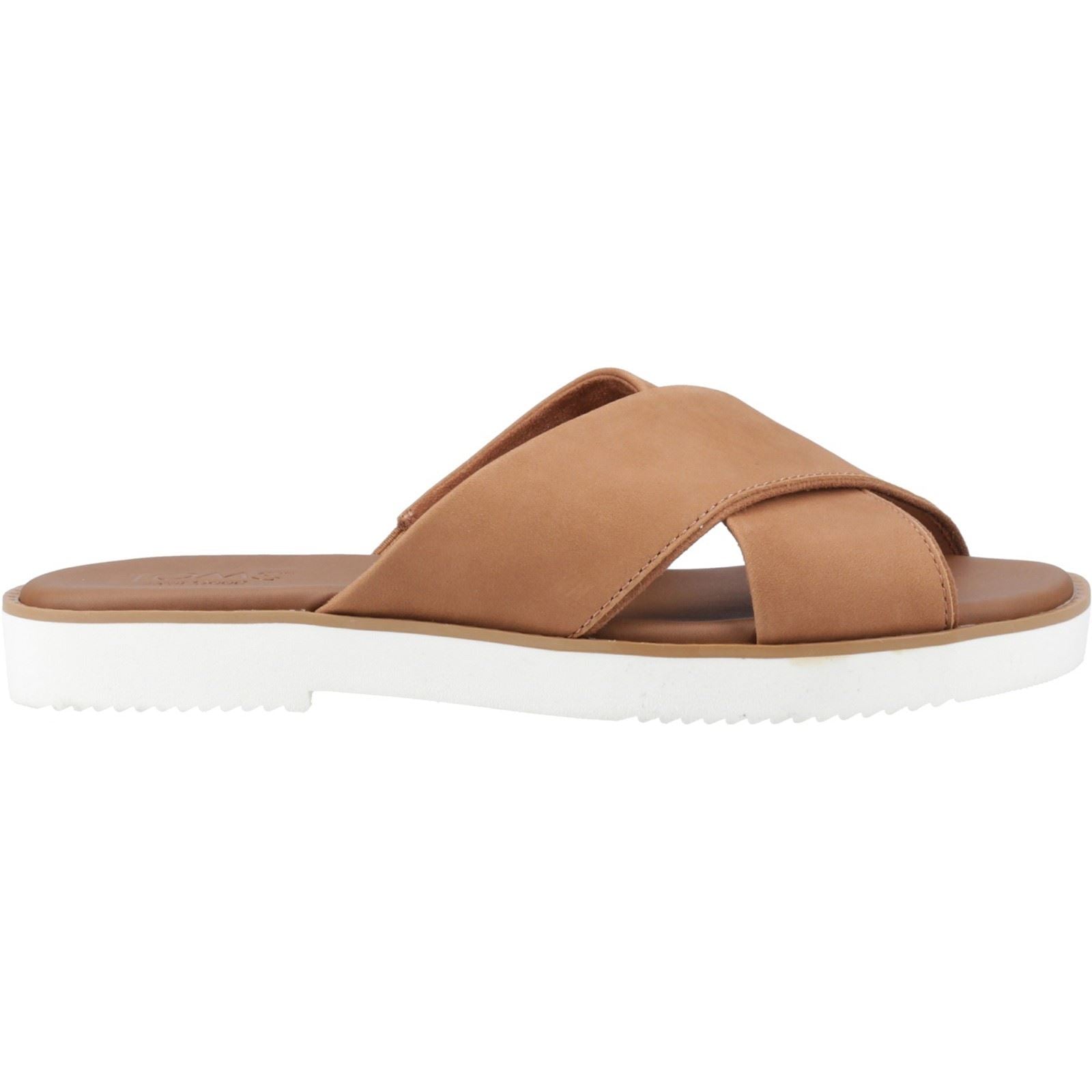 TOMS Mae Crossover Damen Ledersandalen In Braun