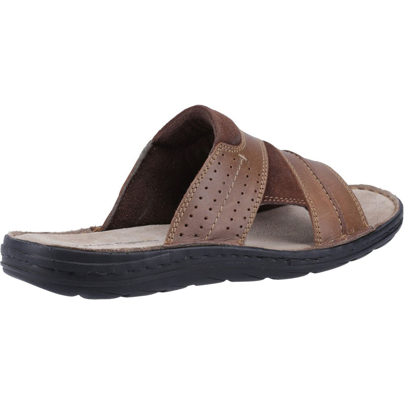 Hush Puppies Archer Herren Sandalen Aus Braunem Leder