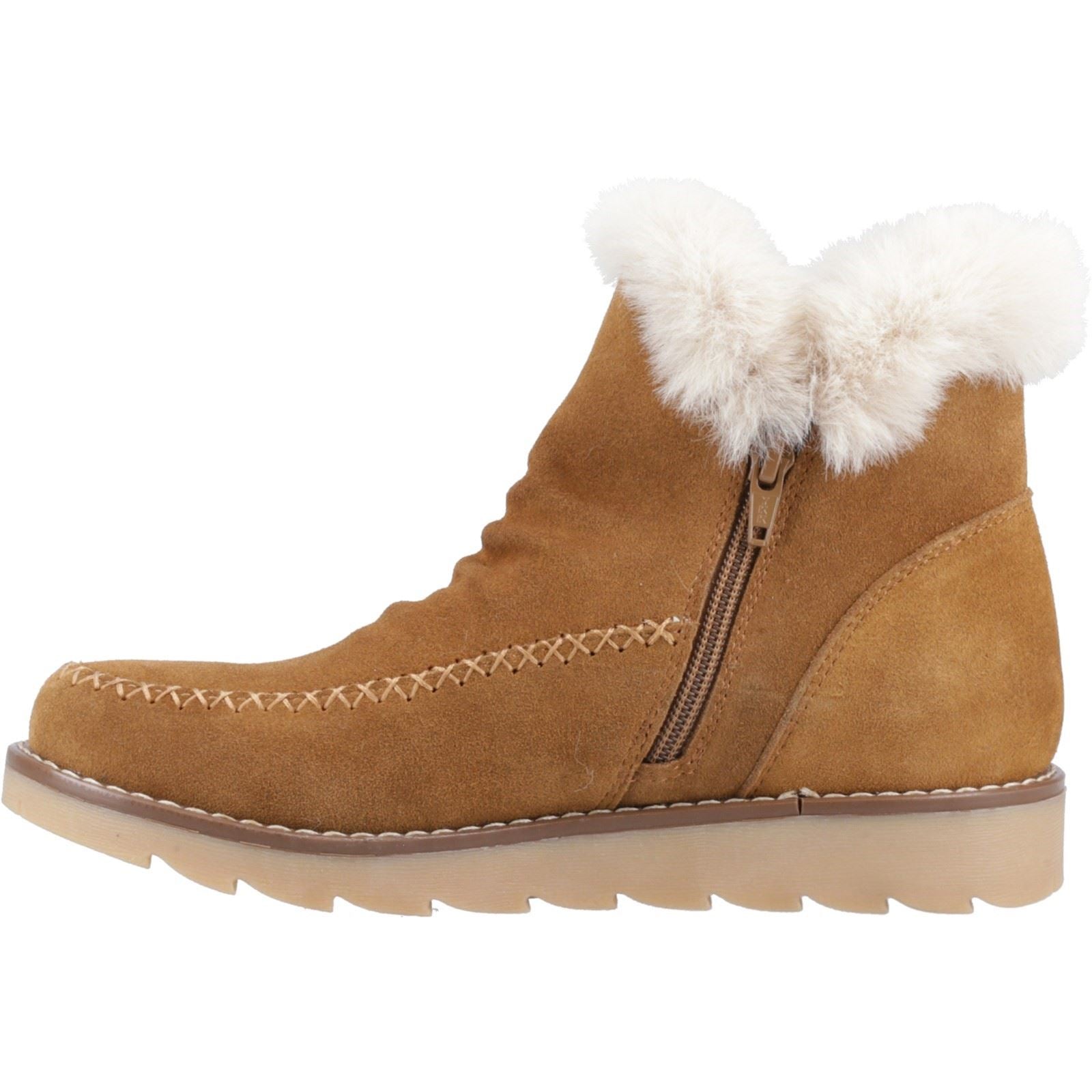 Hush Puppies Moira Wildleder Damen Tan Stiefel