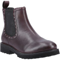 Hush Puppies Gwyneth Damen Chelsea Stiefeletten aus Leder in Pflaume
