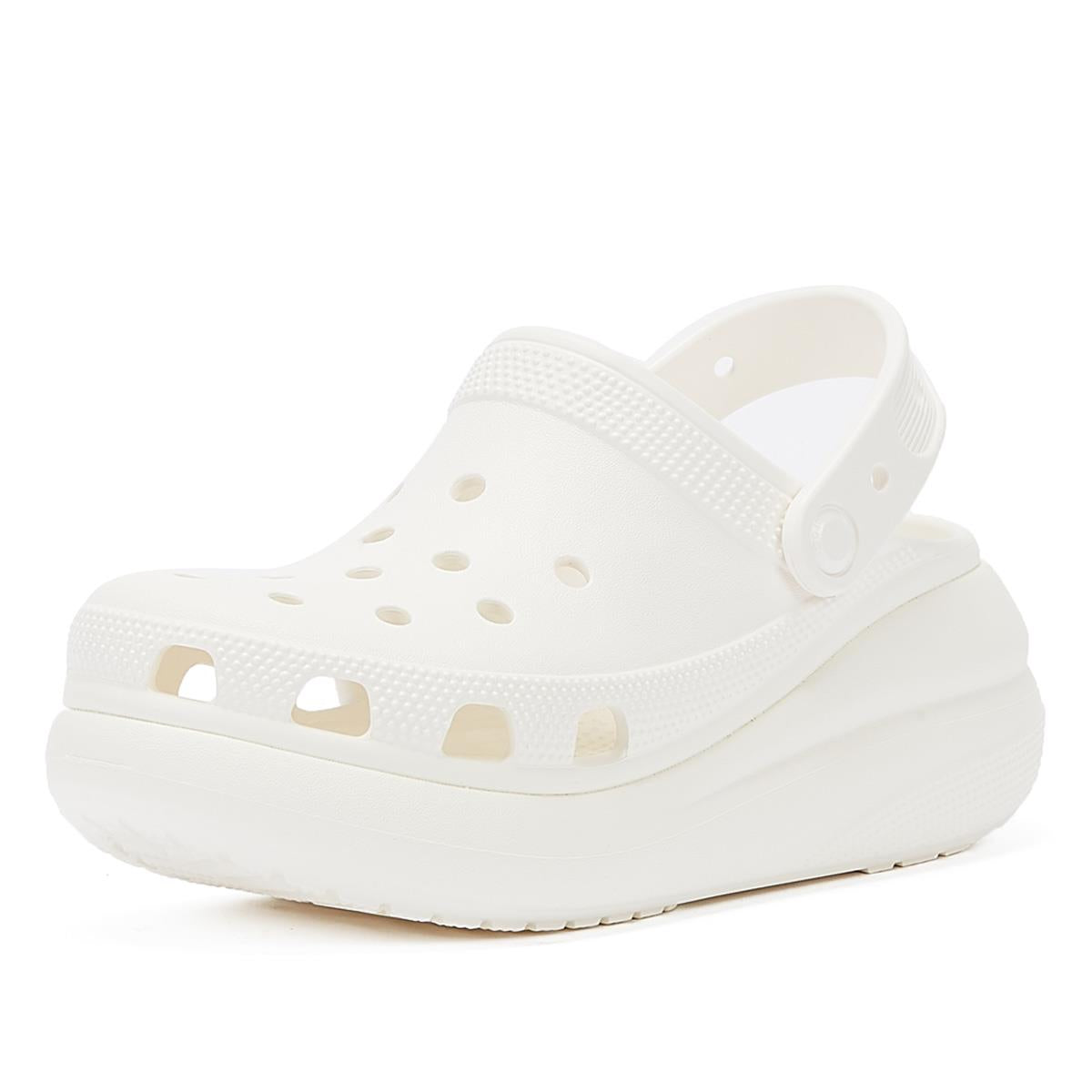 Crocs Classic Crush Clog Damen Weiß Sandale
