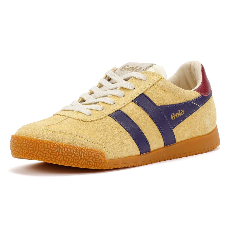 Gola Elan Damen Wildleder Sneaker In Gelb