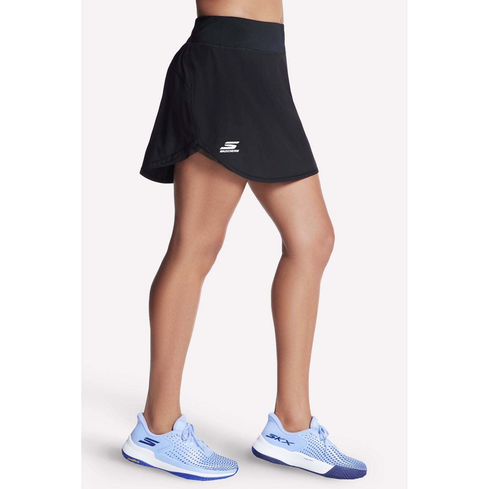 Skechers Performance Court Damen Schwarze Skorts