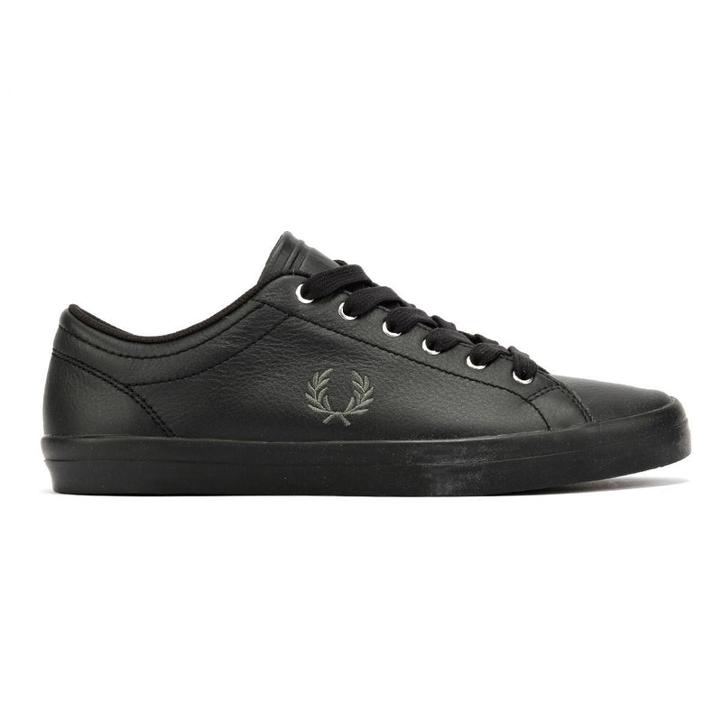 Fred Perry Baseline Herren Schwarz Leder Sneakers