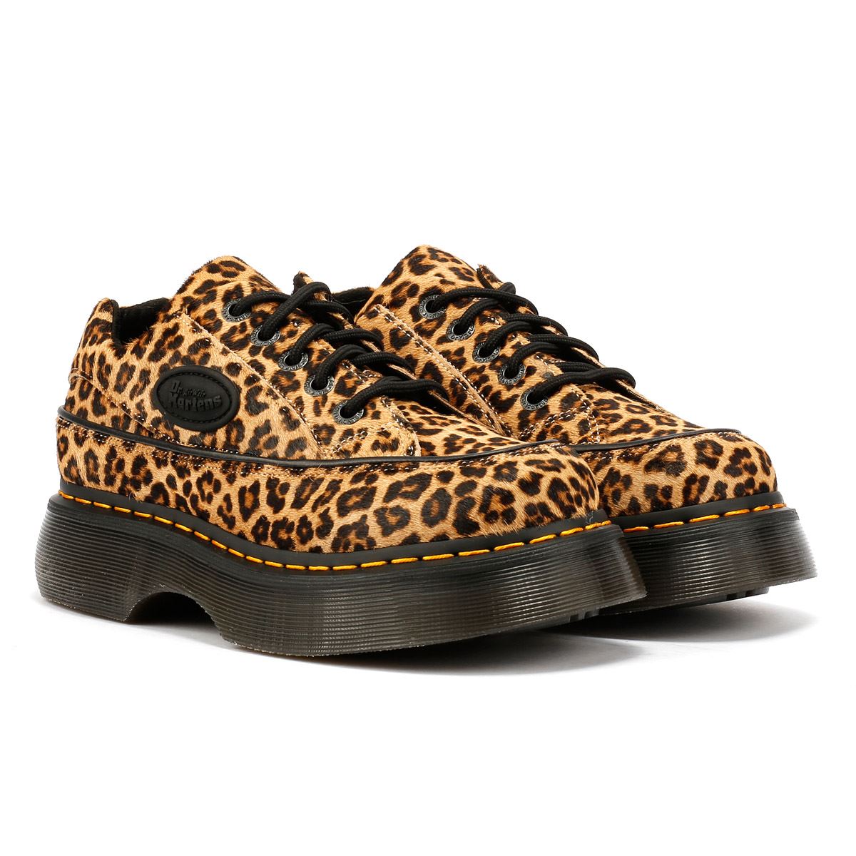 Dr. Martens Buzz 5I Hair On Lederschuhe Für Damen In Braun