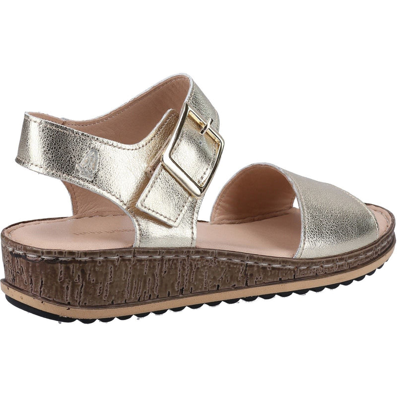 Hush Puppies Ellie Damen Sandalen Aus Leder In Gold
