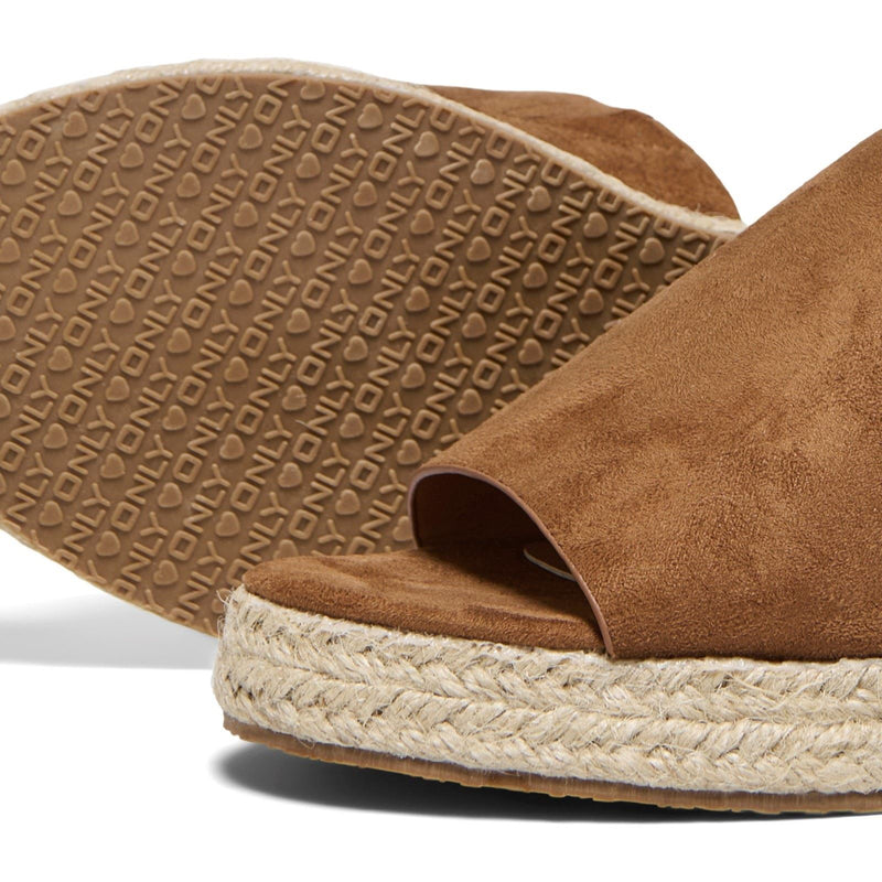 ONLY MINERVA 3 Synthetik Damen Cognac Mules