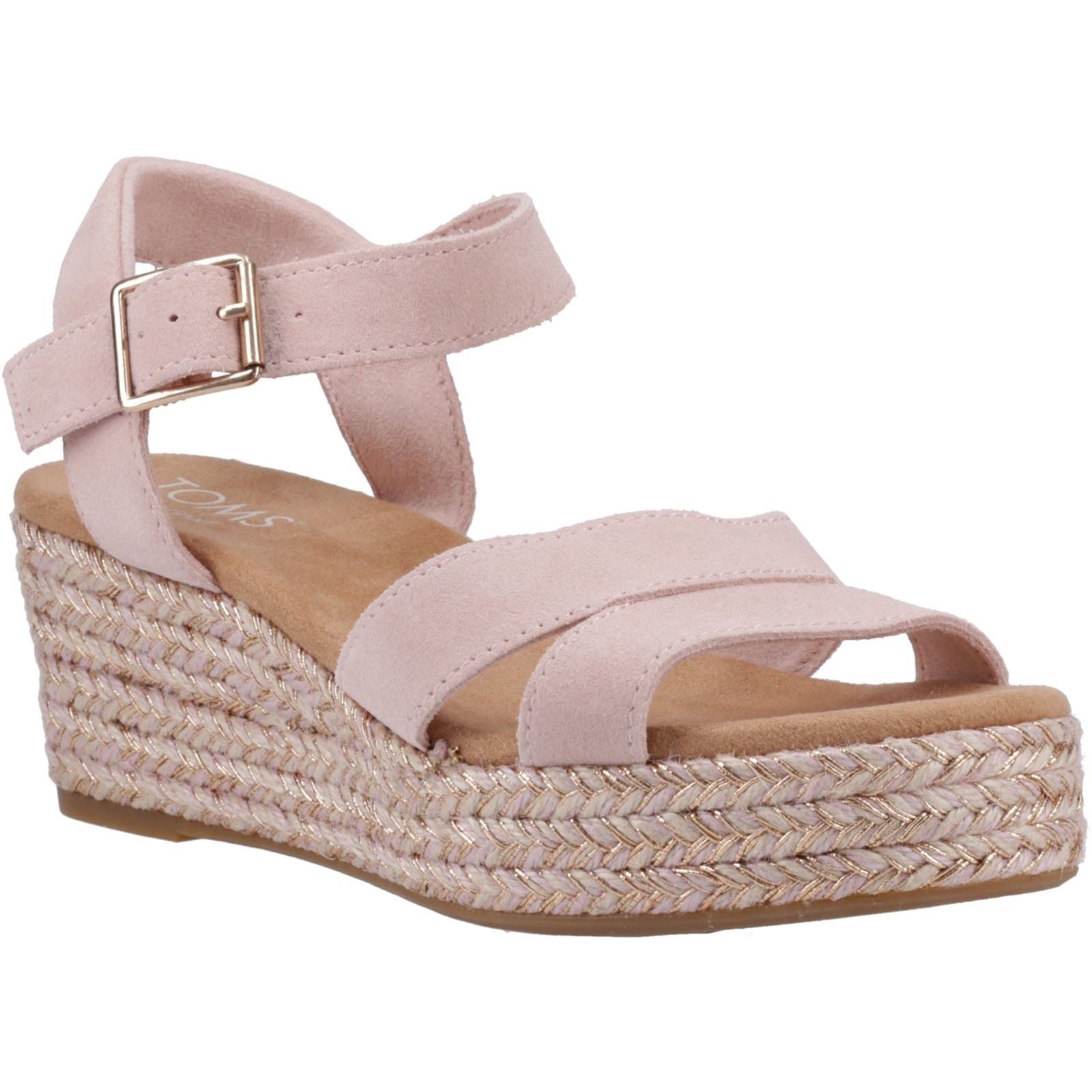 TOMS Audrey Damen Sandalen Aus Hellem Rosé-Leder