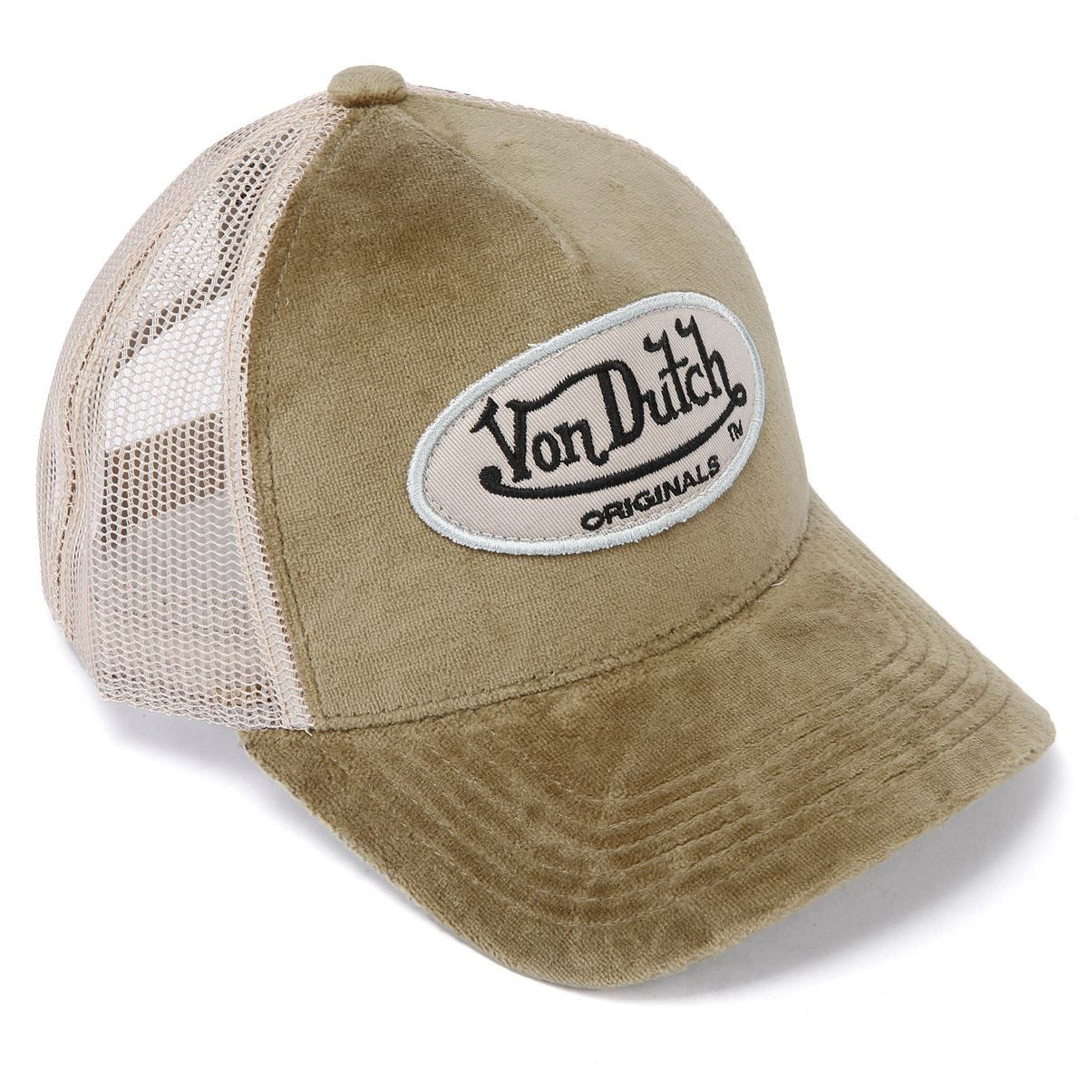 Von Dutch Trucker Kent Baumwoll Khaki / Sand Kappe