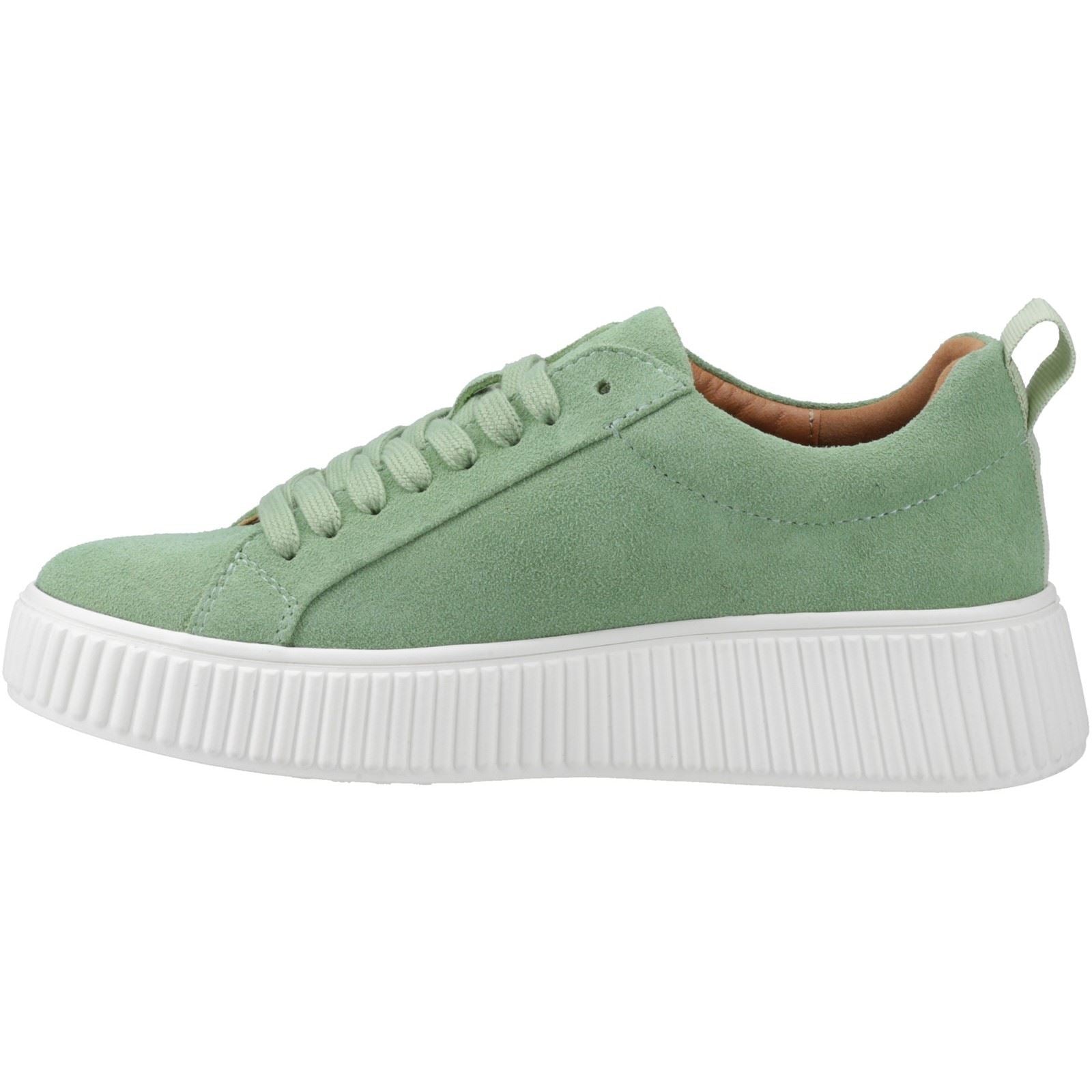 Hush Puppies Harlow Suede Damen Sneakers Aus Wildleder In Grün