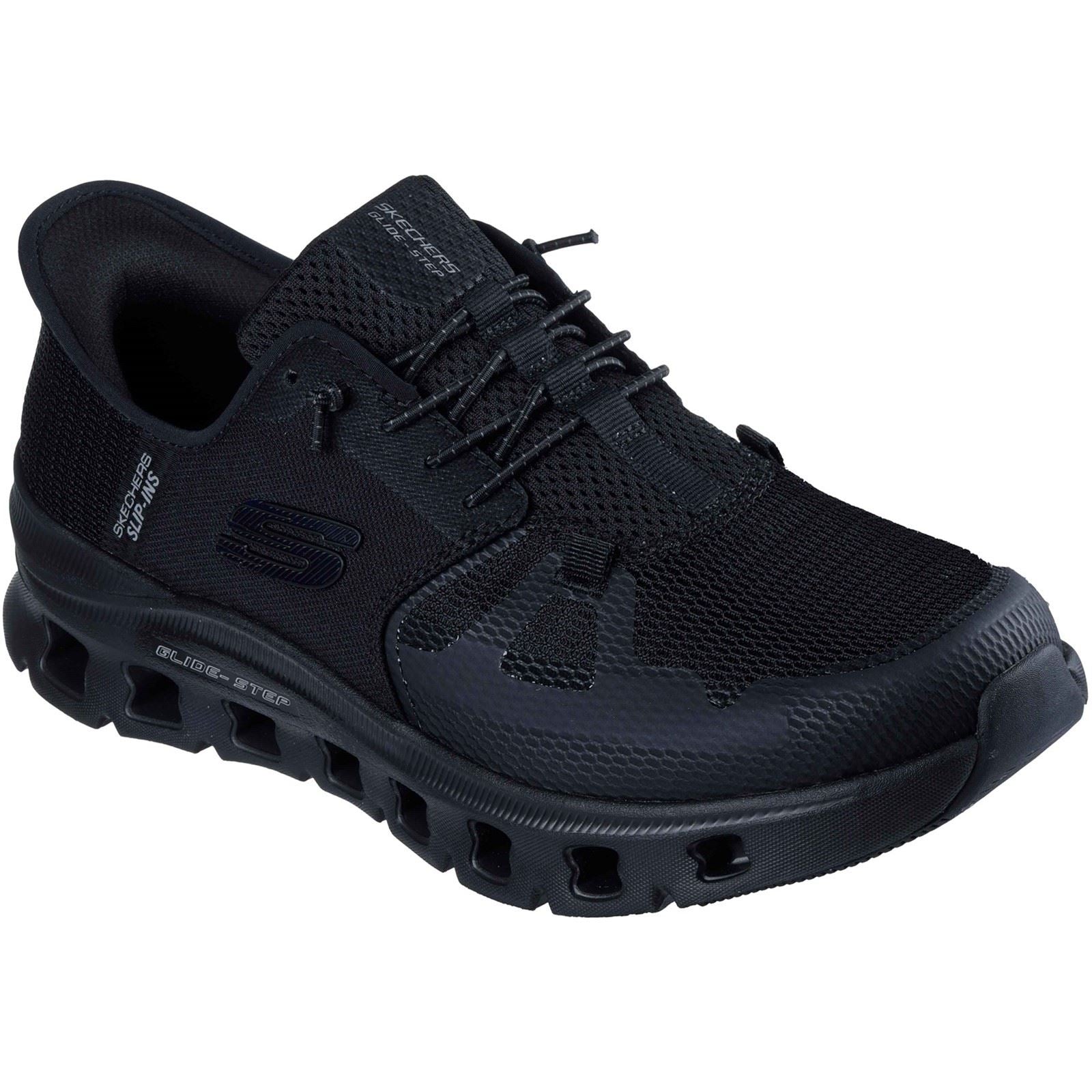 Skechers Glide-Step Pro Textil Herren Schwarze Sneaker