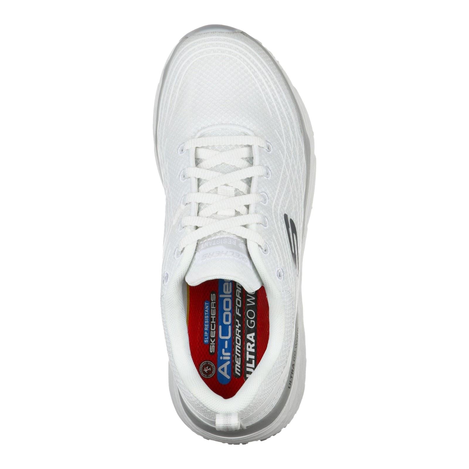 Skechers Workwear Max Cushioning Elite Sr Textile Damen Weiße Sicherheitssneaker