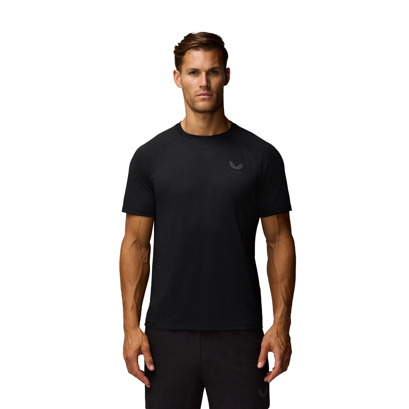 Castore Adapt Training T-Shirt Polyester Herren Schwarze Farbe Sport-T-Shirts
