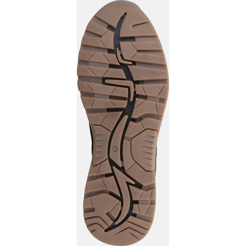 Hush Puppies Pele Leder-Herren-Braune Nubuk-Schnürschuhe