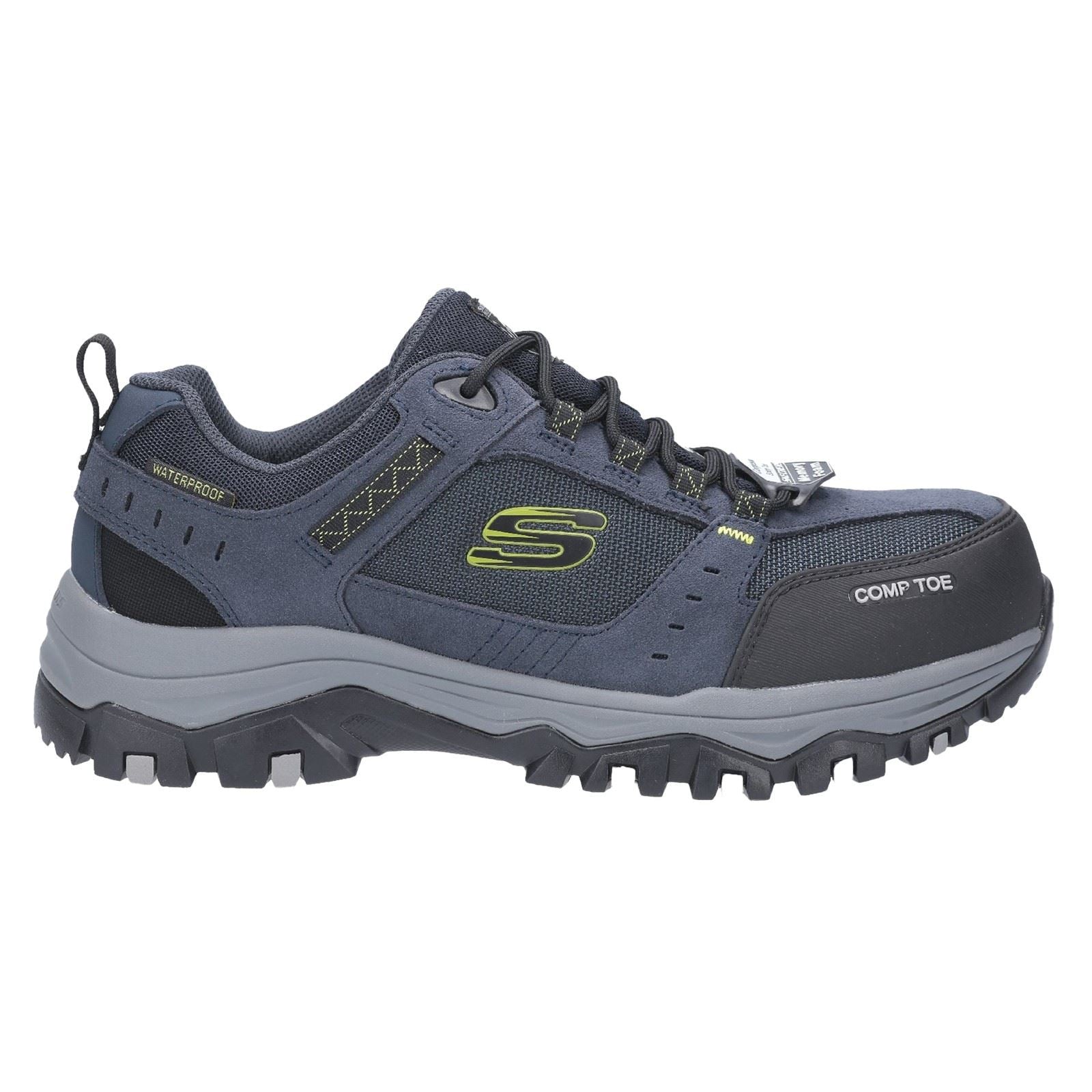 Skechers Workwear Greetah Wildleder Herren Sicherheitssneaker In Marineblau/Schwarz