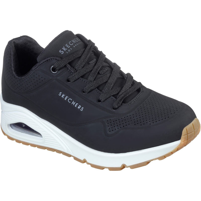 Skechers Uno Stand On Air Synthetik Damen Sneaker In Schwarz