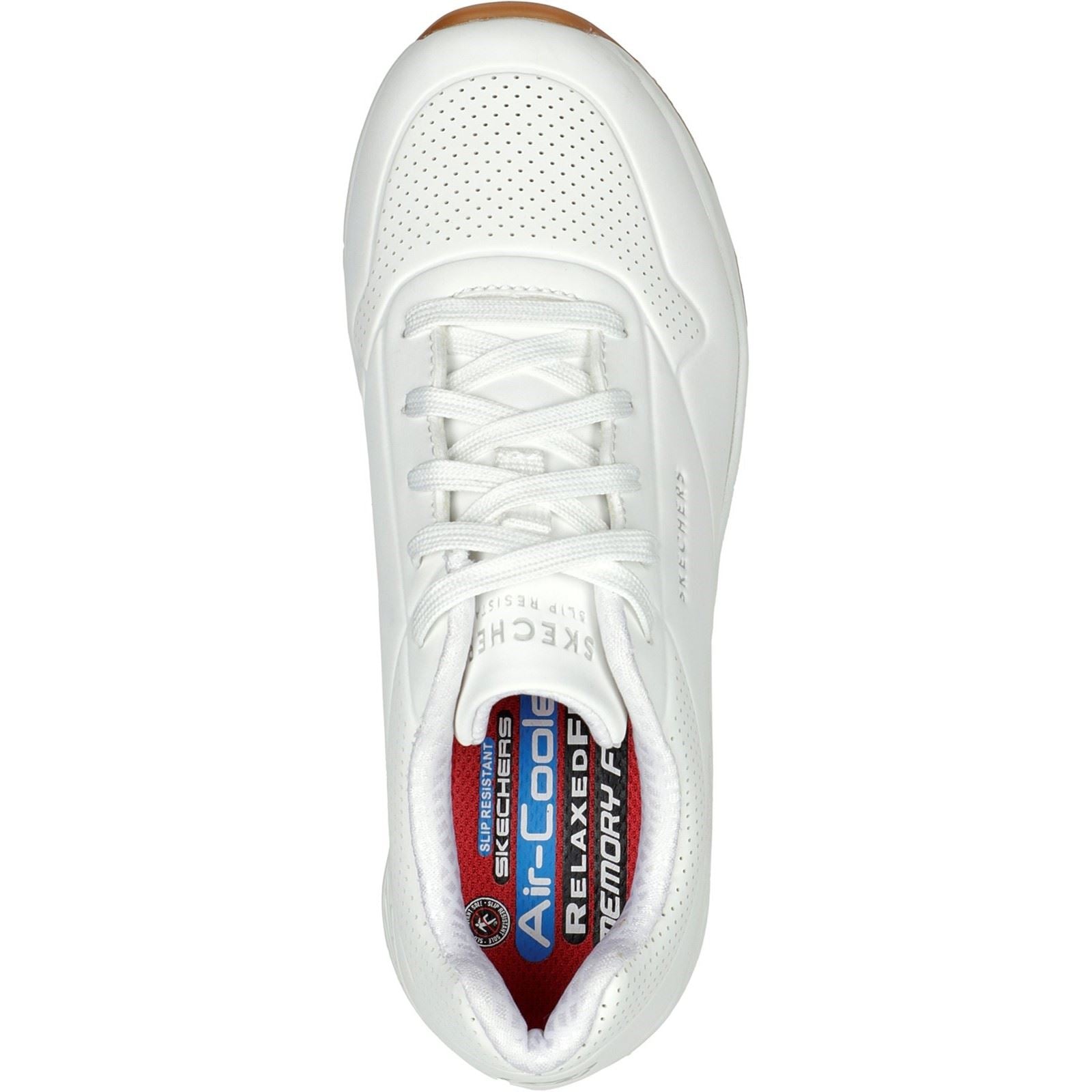 Skechers Workwear Work Relaxed Fit: Uno SR Damen Weiße Sicherheits-Sneaker