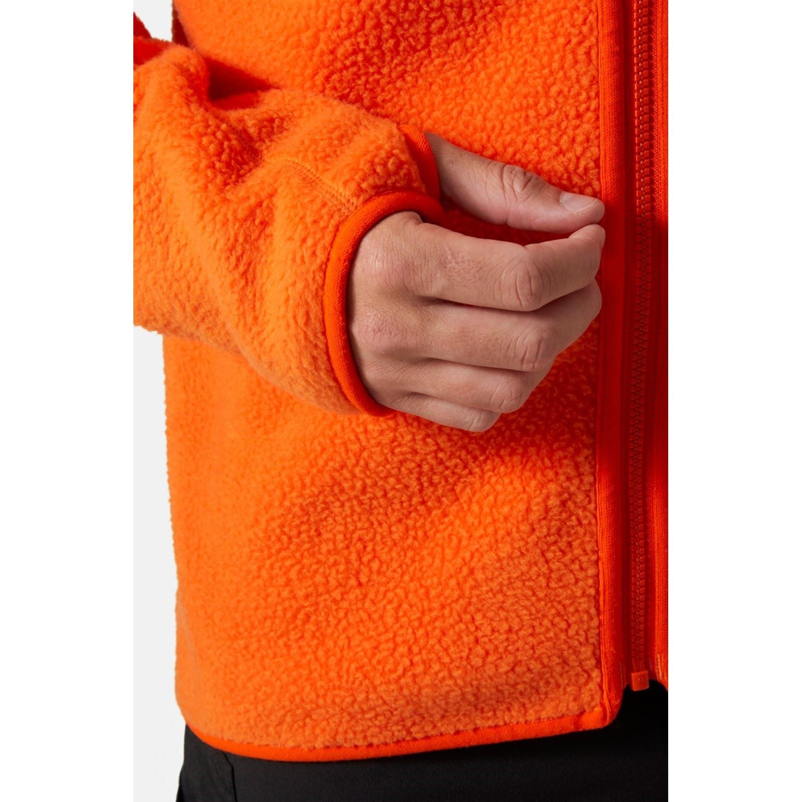 Helly Hansen Workwear Heritage Pile Hoodie Herren Orangenfleecejacke
