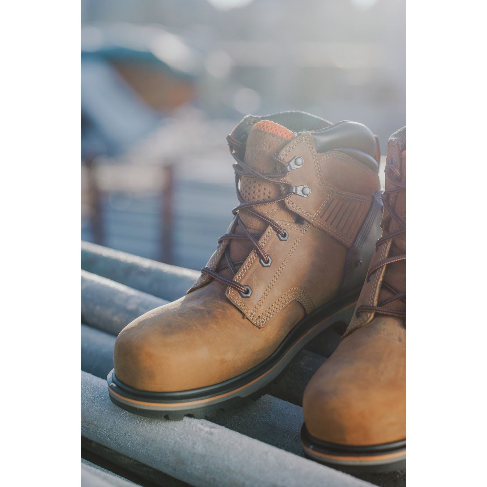 Timberland Pro Ballast Lederbraune Sicherheitsstiefel