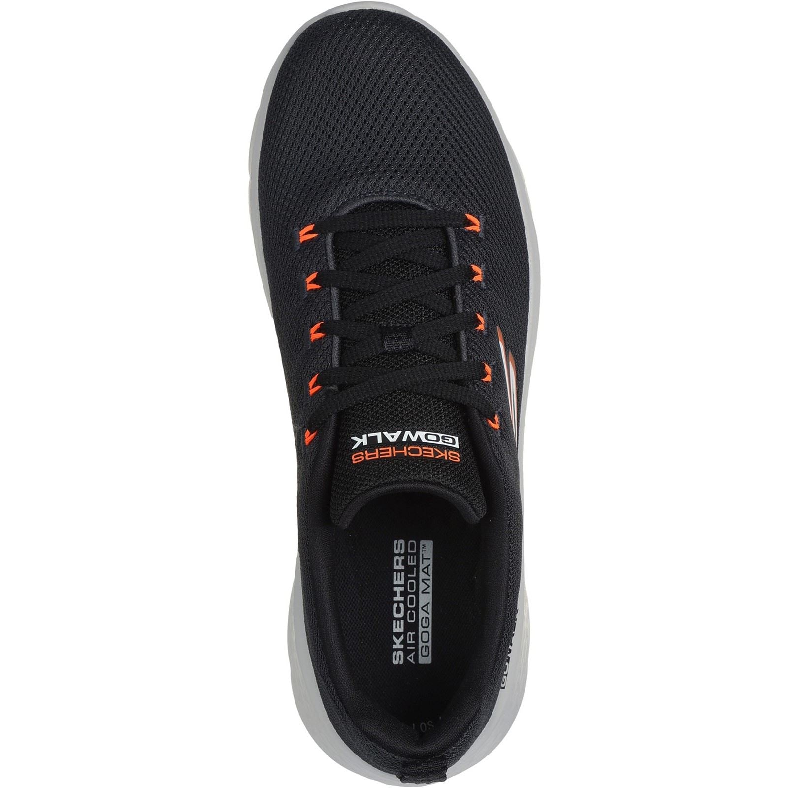 Skechers GO WALK Flex Vespid Textile Herrenschuhe In Anthrazit/Schwarz