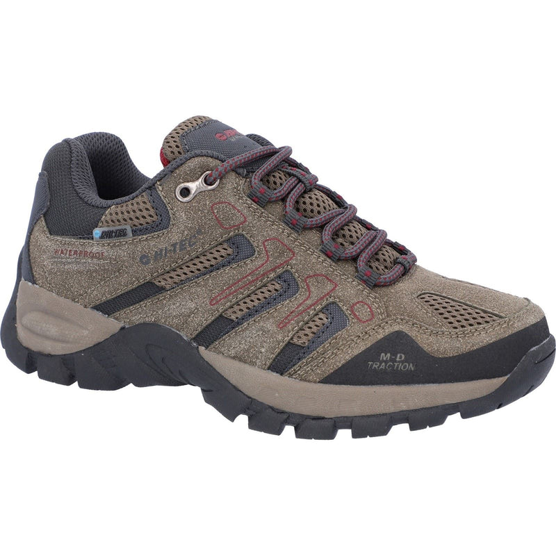 Hi-Tec Torca Low Mesh Damen Wanderschuhe In Dunkeltaupe/Anthrazit