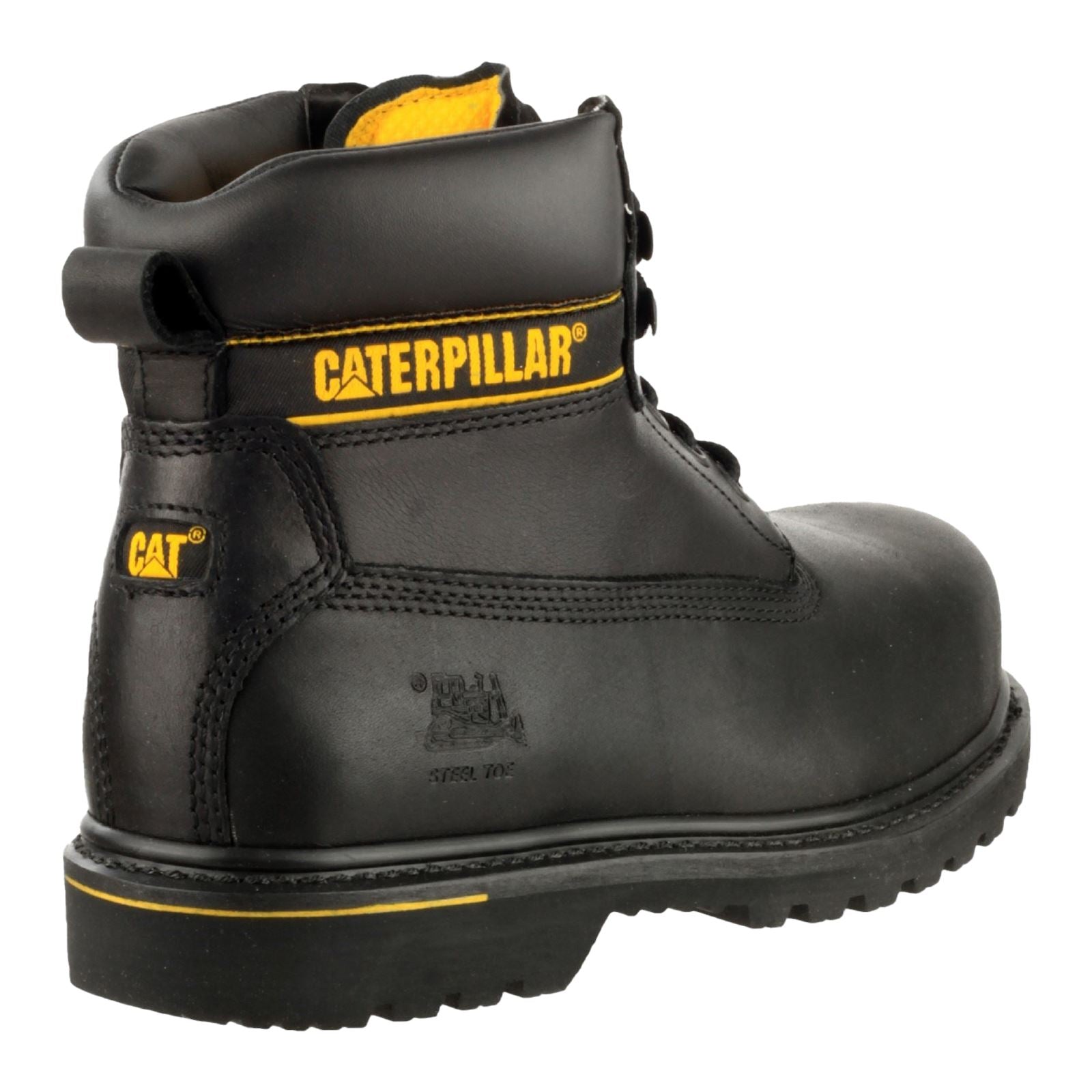 Caterpillar CatHolton S3 Leder Schwarz Sicherheitsschuhe