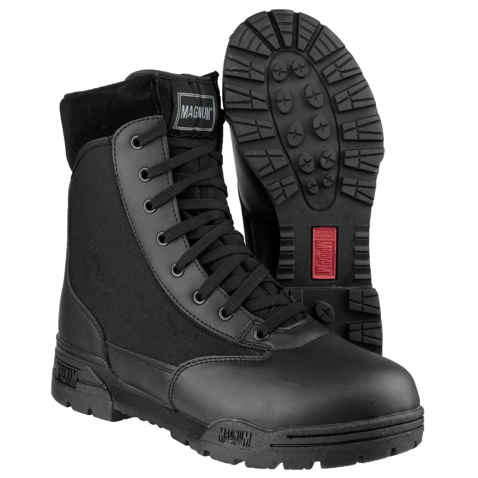 Magnum Klassische Sicherheitsstiefel Aus Leder/Nylon In Schwarz